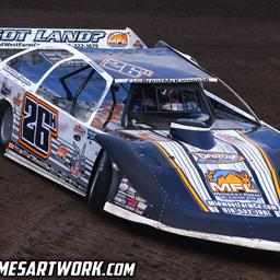 Farmer City Raceway (Farmer City, IL) – Lucas Oil Late Model Dirt Series – Farmer City 74 – May 12th, 2023. (Josh James Artwork)