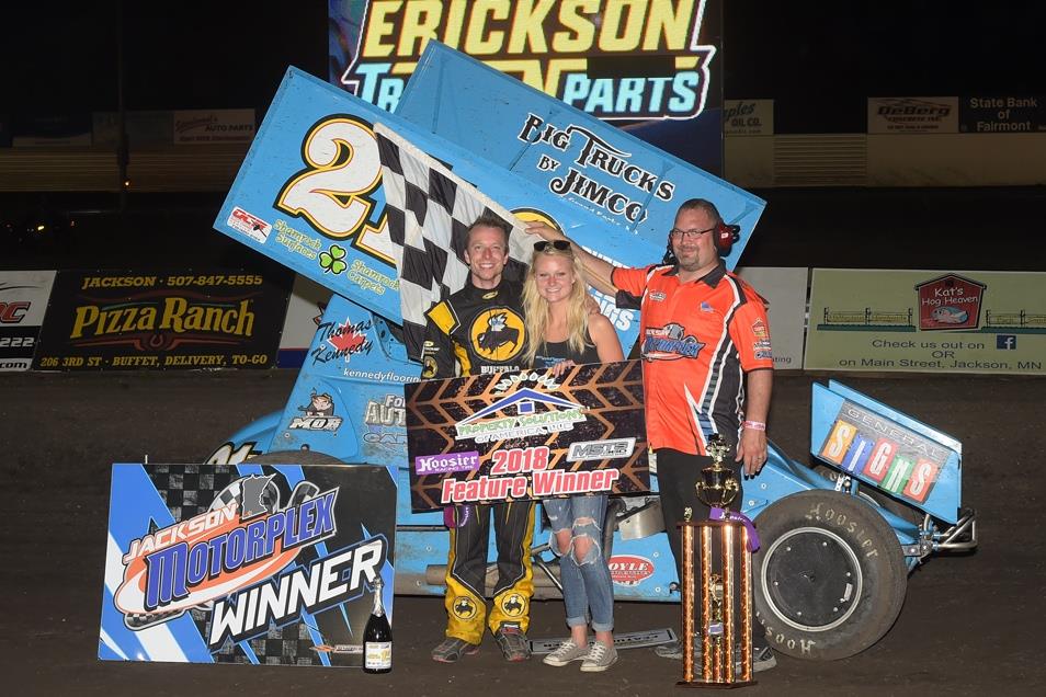 Kennedy, Martin and Schriever Score Spencer Radio Group Night Wins at Jackson Motorplex