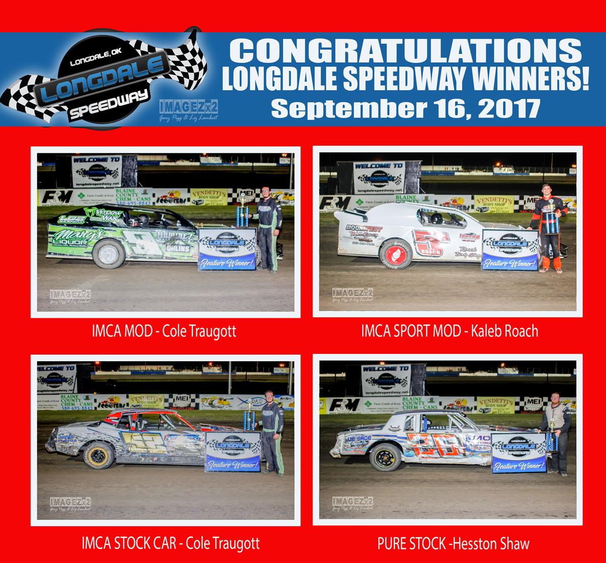Longdale Speedway Crowns McDonald, Maddox, Adams and Scruggs Champions