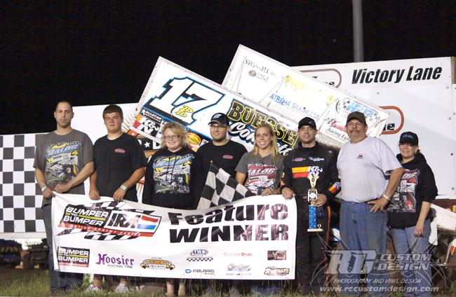 BALOG CONTINUES STRANGLEHOLD ON OSHKOSH SPEEDZONE VICTORY LANE IN BUMPER TO BUMPER IRA SPRINT ACTION!