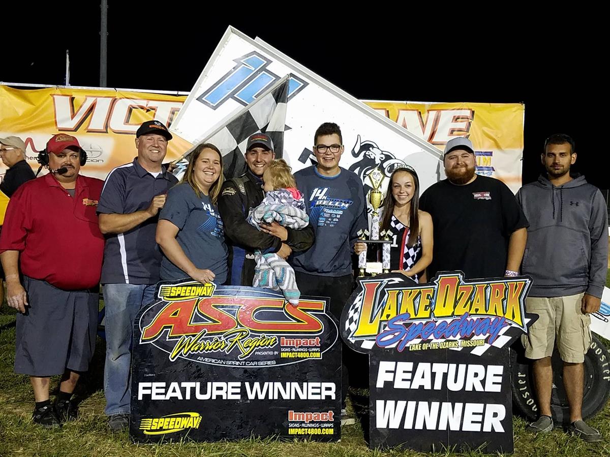ASCS Warrior Region At Lake Ozark Speedway Goes to Kyle Bellm