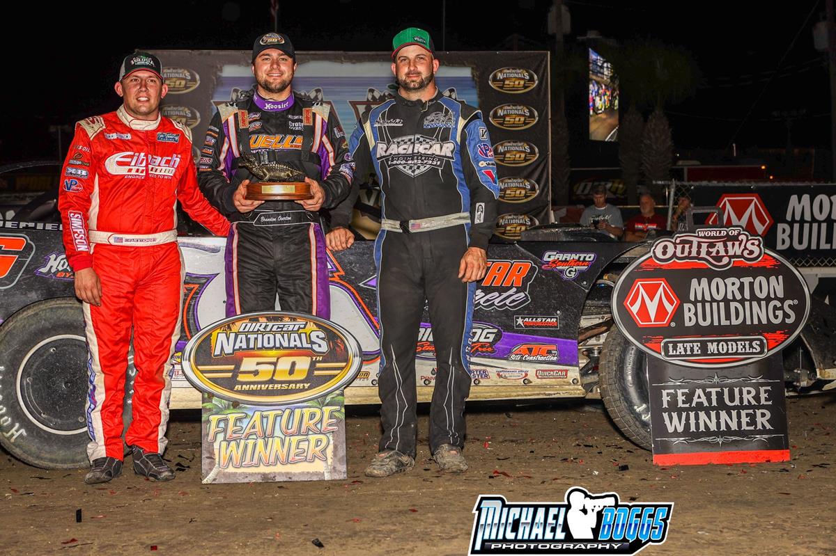 Volusia Speedway Park (Barberville, FL) - World of Outlaws Morton Buildings Late Model Series - 50th annual DIRTcar Nationals - February 8th-13th, 2021. (Michael Boggs Photography)