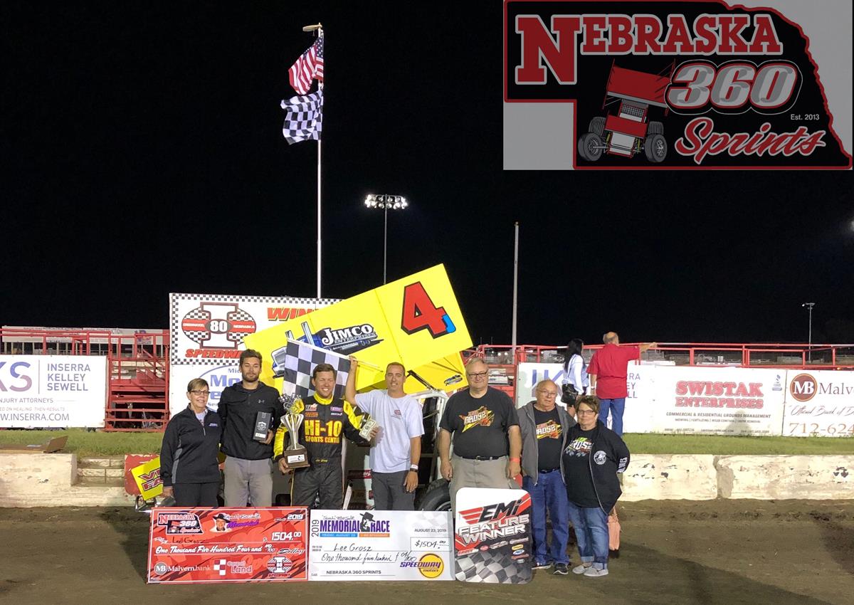 Lee Grosz Dominates in First Ever Win at I-80 Speedway!