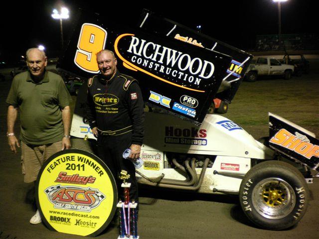 Gary Wright kicked off the Smiley's Racing Products ASCS Gulf South Region "Memorial Day Classic" weekend triple by winning Friday night's 25-lap feature at Golden Triangle Raceway Park in Beaumont, TX. (ASCS Gulf South photo)