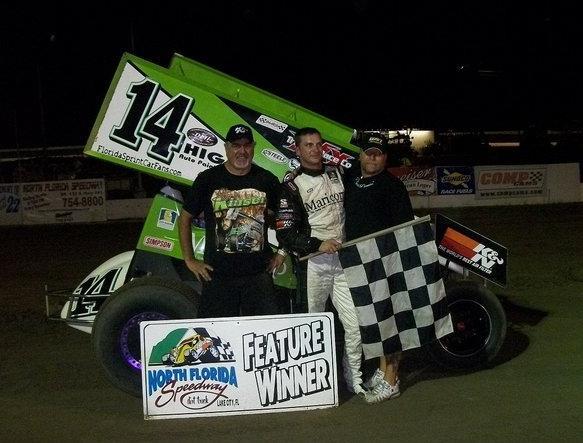 Ryan Partin Picks Up First Feature Win of the 2010 Season with the Top Gun Sprint Series.