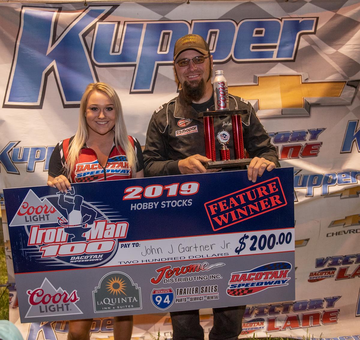 GARTNER JR PARKS IT IN VICTORY LANE
