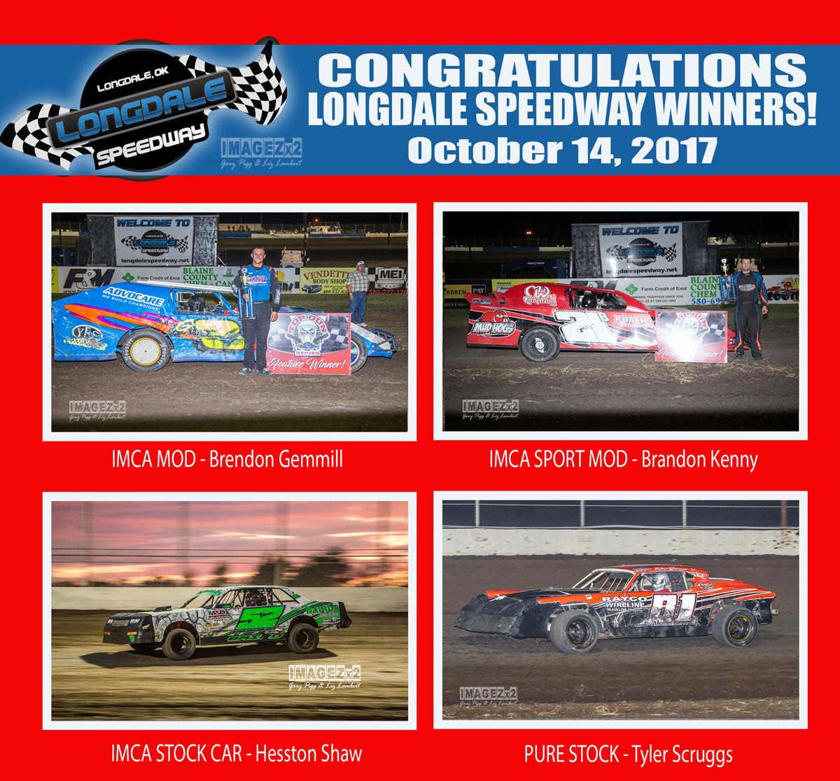 Gemmill, Scruggs, Kenny and Shaw Post Marquee Wins at Longdale Speedway During Top Gun Season Finale