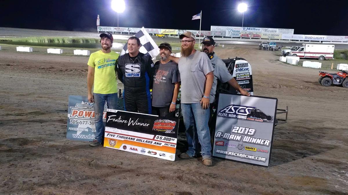 Wyatt Burks Pockets $5,000 In G.W. Elkins Memorial With ASCS Elite Non-Wing