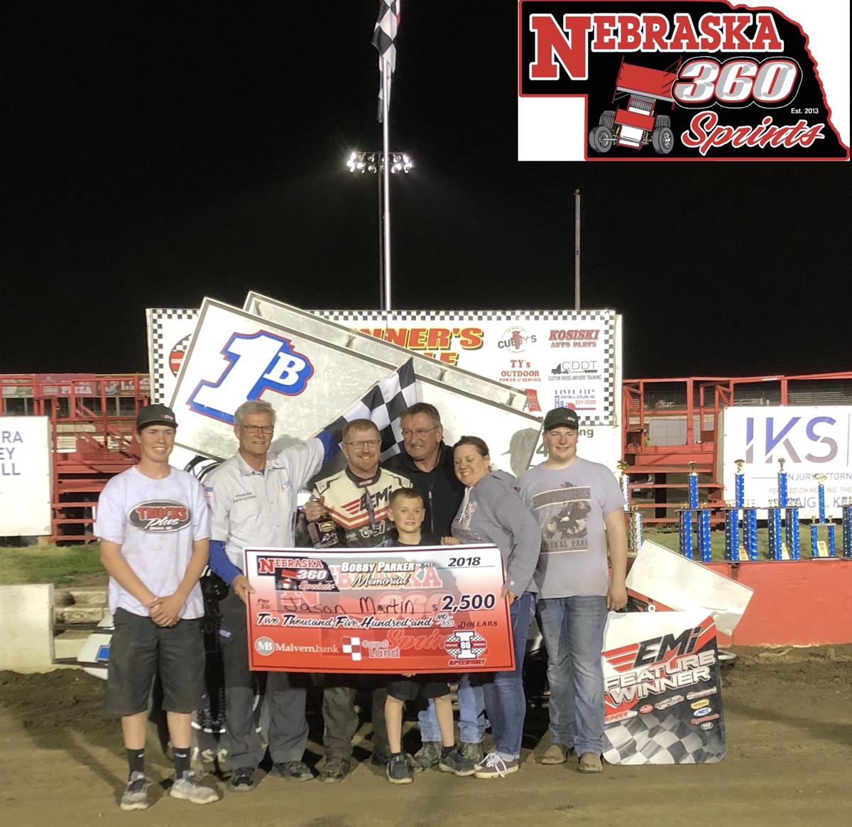 On a Rebuilding Year, Jason Martin Dashes to Victory Lane!