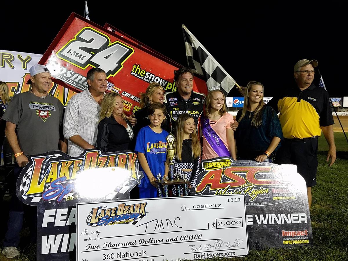 Terry McCarl Leads The Way With ASCS Warrior at Lake Ozark Speedway