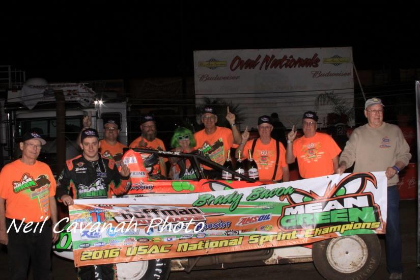 Brady Bacon – Two-time AMSOIL USAC National Sprint Car Champion!