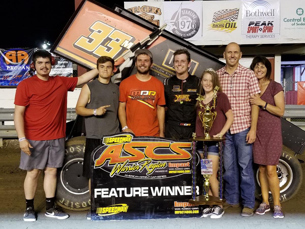 Mason Daniel Captures ASCS Warrior Win At Missouri State Fair Speedway