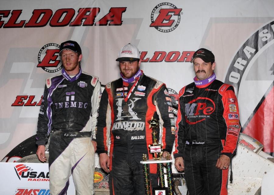 Ballou Blows Away Field to Win Friday Eldora Feature