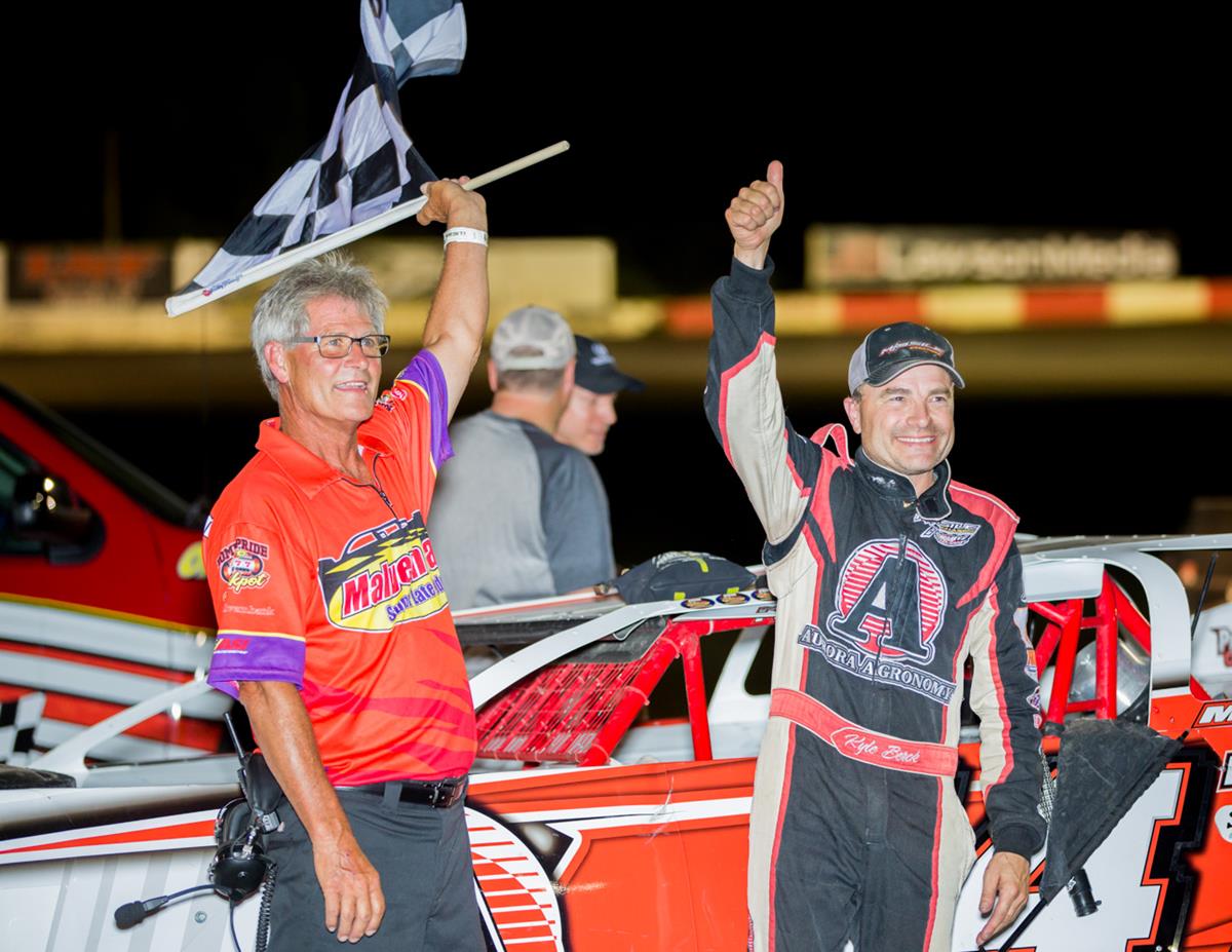 Berck gets third straight Malvern Bank Series win at Lakeside Speedway