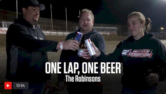 The Robinsons featured in FloRacing's One Lap, One Beer
