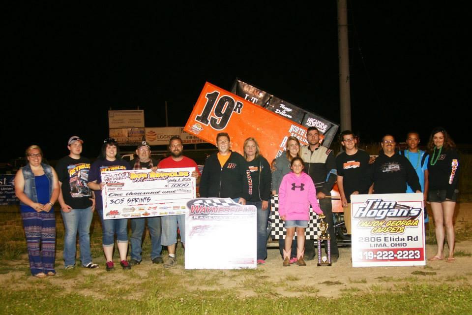Steve Rando wins Waynesfield 305 race 7/4/15