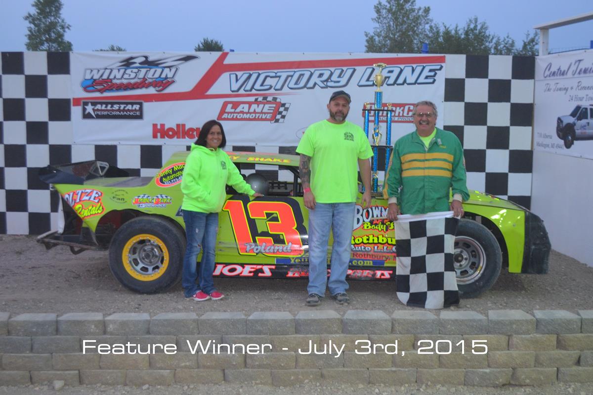 Derek Poland Celebrates July 4th Weekend with Street Stock Special Win