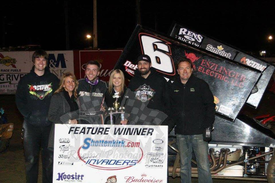 Carson McCarl Nabs Sprint Invaders Opener at 34 Raceway!