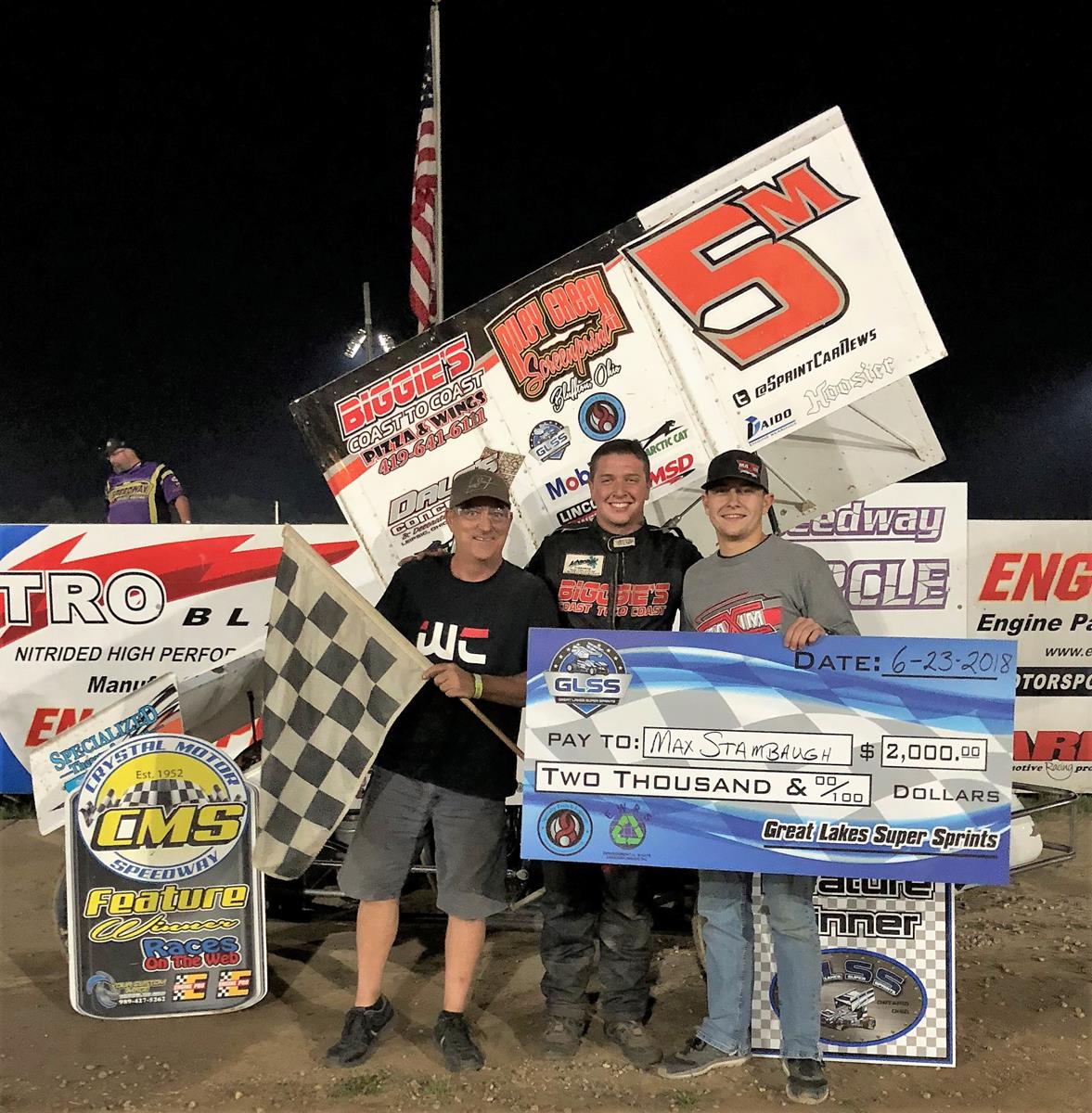 STAMBAUGH WINS AT CRYSTAL