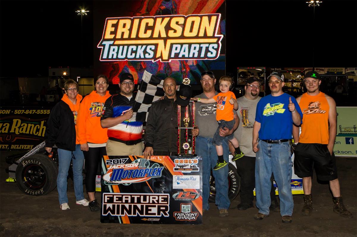 Hollerich, Paplow, Larson, Luinenburg and Devries Score IMCA Frostbuster Wins During Jackson Motorplex Season Opener