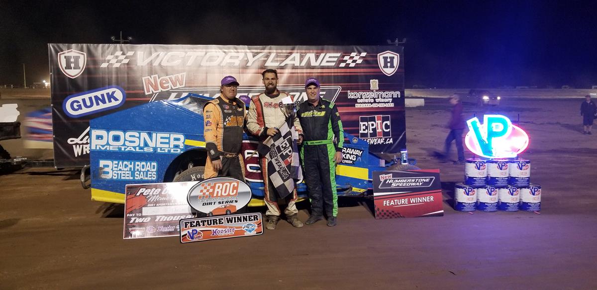 CODY MCPHERSON DRIVES TO THRILLING FEATURE VICTORY IN PETE COSCO MEMORIAL AT HUMBERSTONE SPEEDWAY ON SUNDAY NIGHT