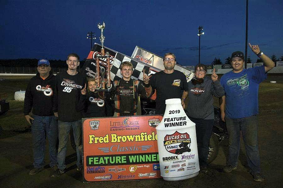 Devon Borden Becomes The Youngest Winner In The History Of The Lucas Oil American Sprint Car Series