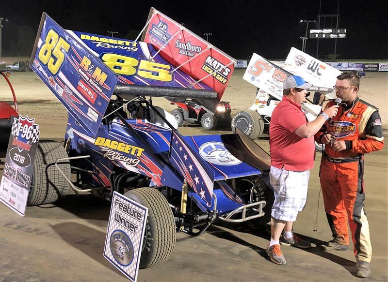 DAGGETT HOLDS OFF HORSTMAN FOR 4TH WIN