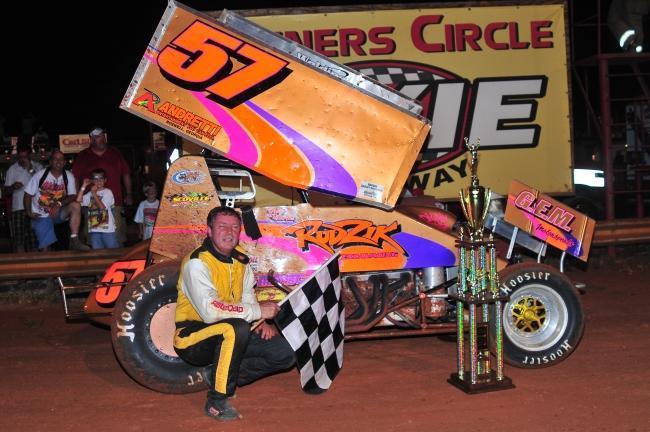 Edwards Whistles Dixie for First ASCS Rebel Win