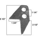 A&A Saddle Gusset, 1/16 Steel 1-1/2/1-3/4 Tubing 2/Pack