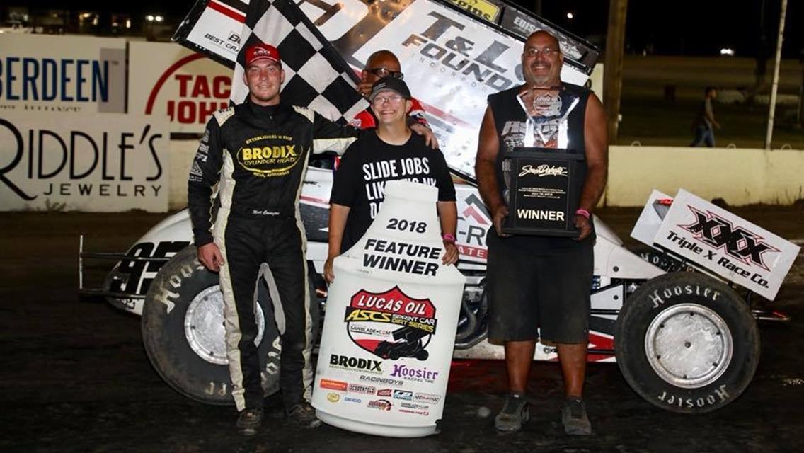 Covington Works the Cushion to Score the Win at Brown County Speedway