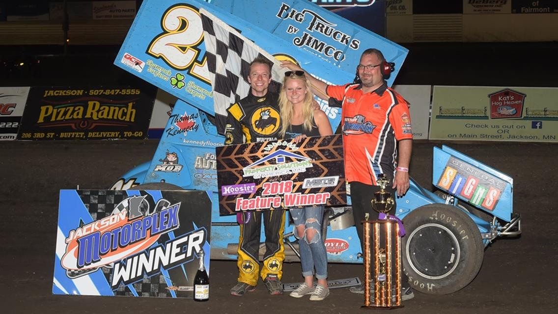 Kennedy, Martin and Schriever Score Spencer Radio Group Night Wins at Jackson Motorplex