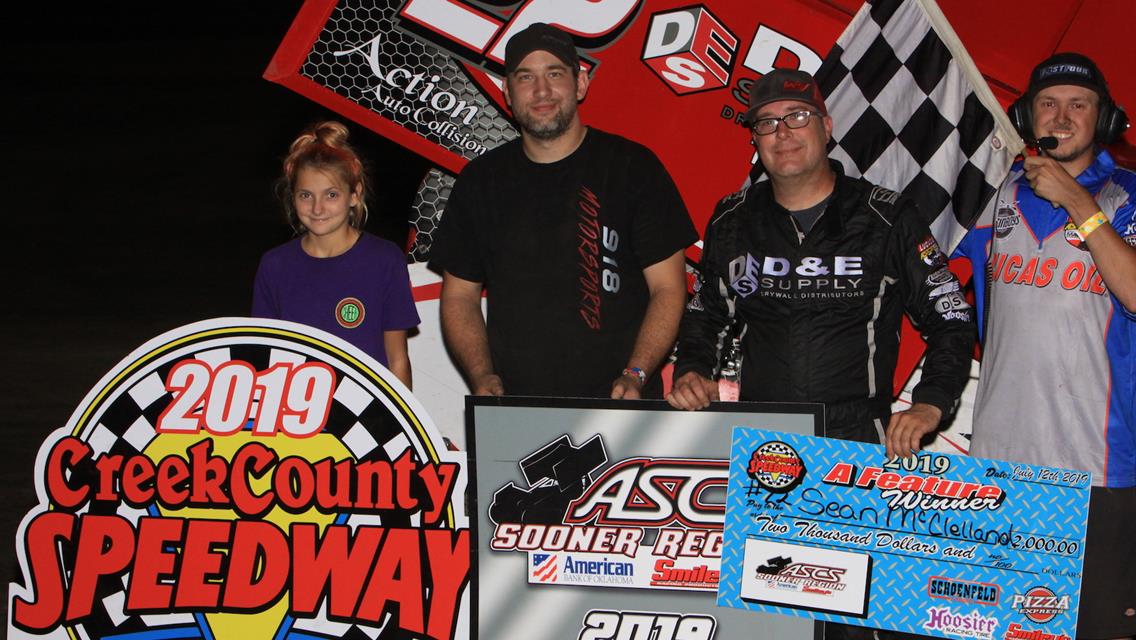 Sean McClelland Is The Man In ASCS Sooner/NCRA Showdown At Creek County Speedway