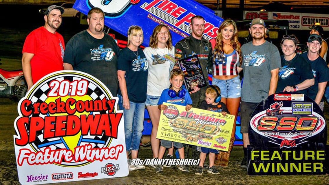 Kyle Clark Settles Champ Sprint/RaceSaver Debate With Victory For Creek County Speedway Champ Sprint Division