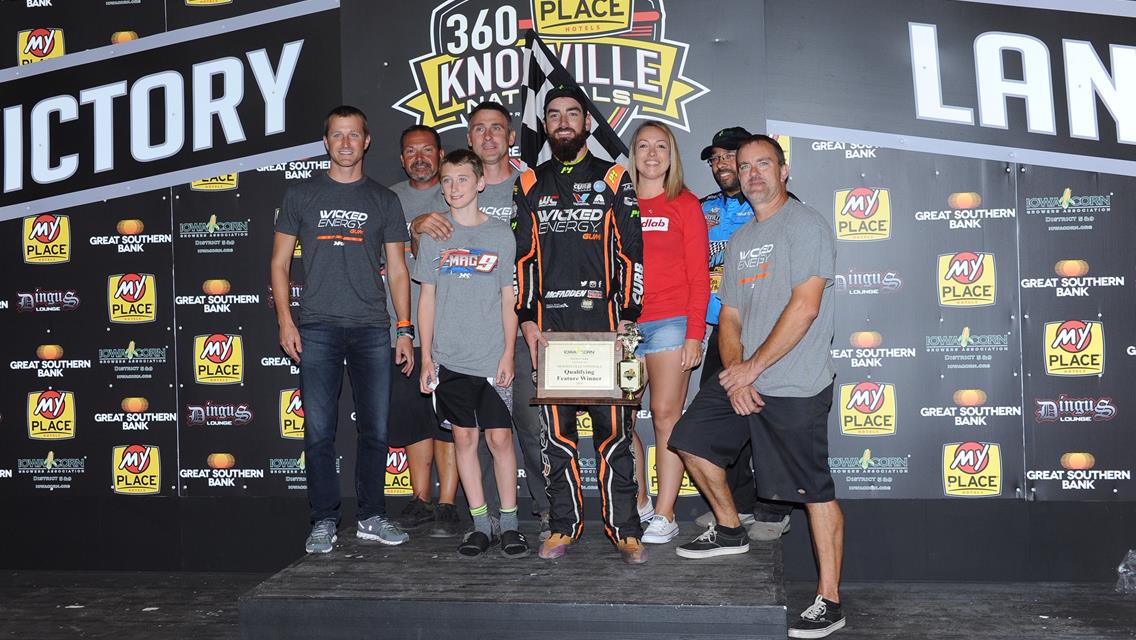 McFadden Harvest Iowa Corn Growers Qualifying Night Victory At Knoxville Raceway