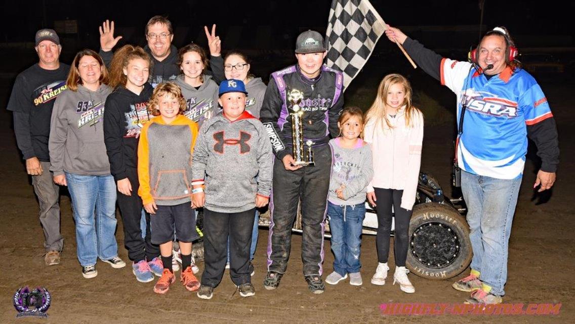 Kreisel WINS POWRi Outlaw Midgets at Valley Speedway