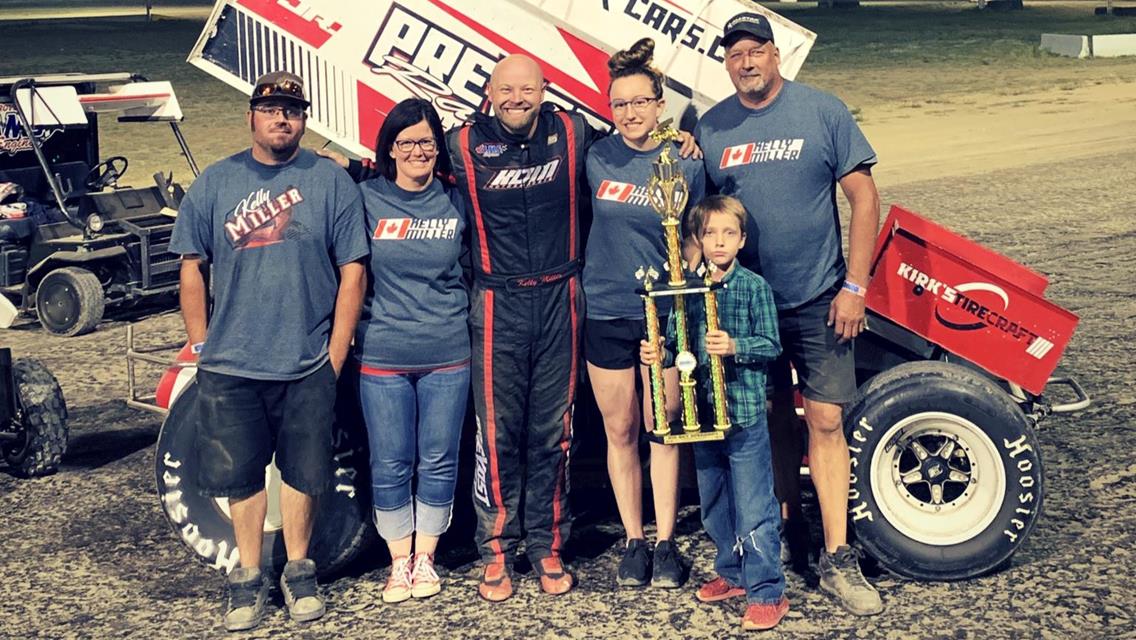 Kelly Miller Continues ASCS Frontier Winning Streak At Big Sky Speedway