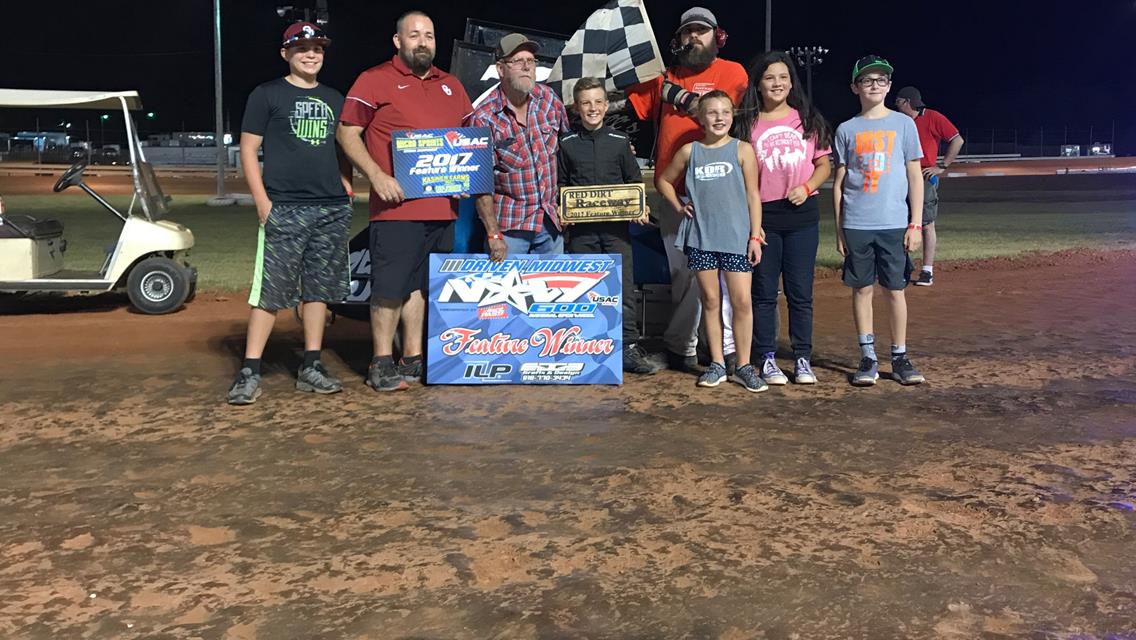 Davis and Drake Record Driven Midwest USAC NOW600 National Series Wins at Red Dirt Raceway