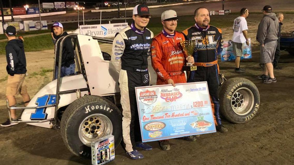 JASON MARTIN THRILLS CROWD WITH RIM-RIDING DISPLAY FROM 17TH-TO-1ST AT EAGLE!