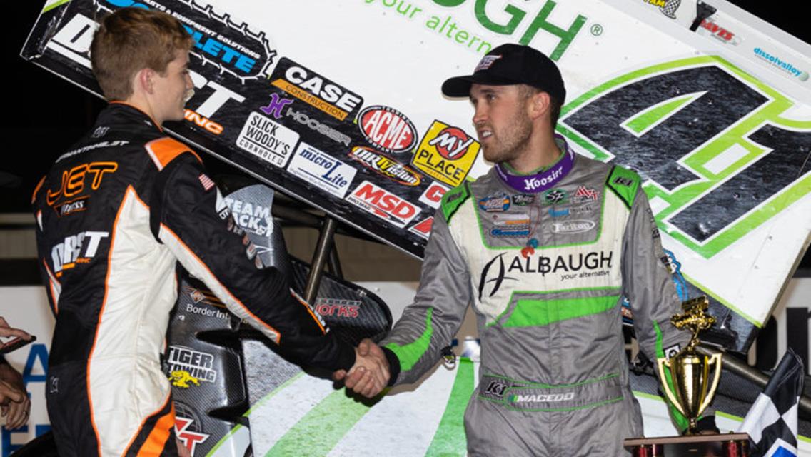 Red River Valley Speedway (West Fargo, N.D.) – World of Outlaws NOS Energy Drink Sprint Car Series – August 27th, 2022. (Trent Gower photo)