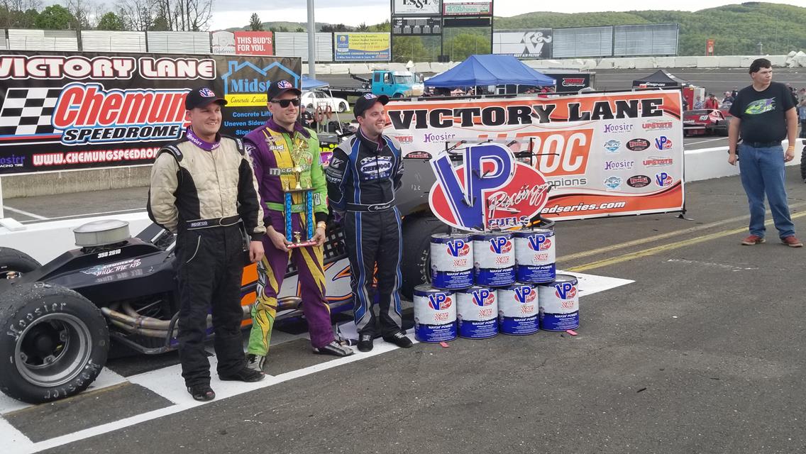 ANDY JANKOWIAK OPENS RACE OF CHAMPIONS ASPHALT MODIFIED SERIES SEASON WITH A WIN AT CHEMUNG SPEEDROME IN FRONT OF SUN DRENCHED CROWD