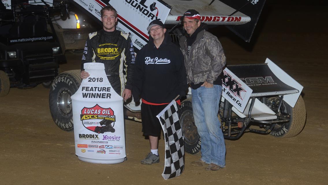 Matt Covington Victorious In Lucas Oil ASCS Debut At Paducah International Raceway