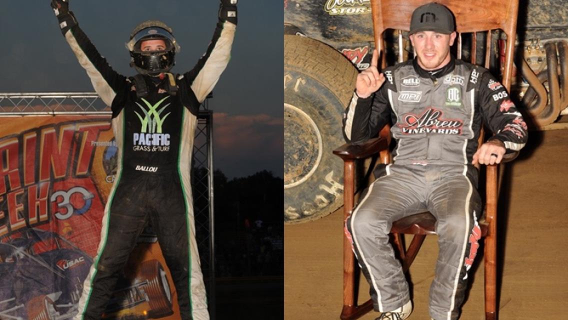 BALLOU BAGS PUTNAMVILLE FINALE; THOMAS TAKES INDIANA SPRINT WEEK TITLE