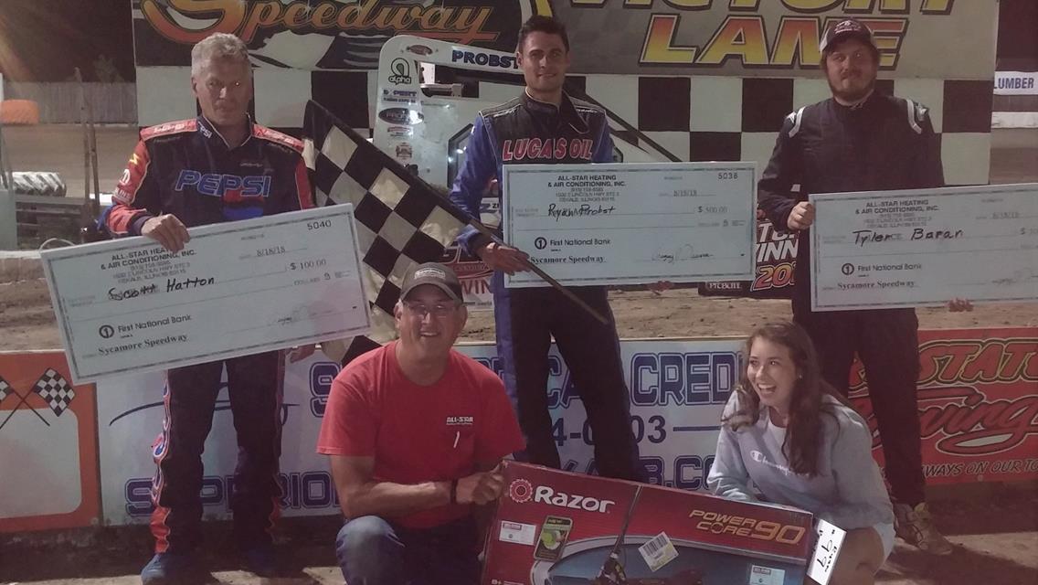 &quot;Probst scores thrilling Badger Midget win at Sycamore&quot;