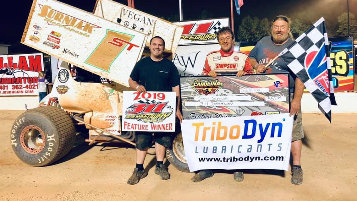 Surniak Scores TriboDyn Lubricants Carolina Sprint Tour Win at 311 Speedway