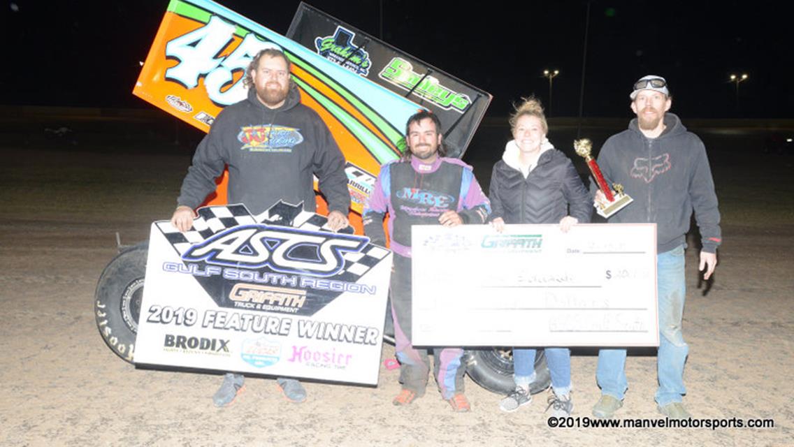 Martin Edwards Snags First Career ASCS Gulf South Triumph At Texana Raceway