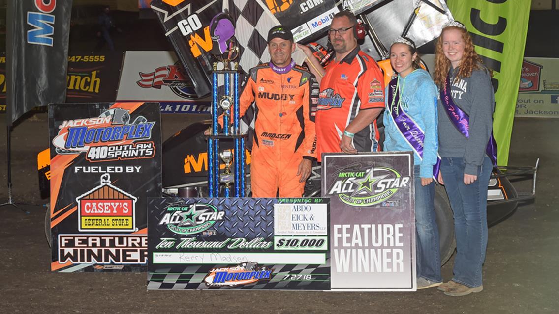 Kerry Madsen Captures All Star Triumph at Jackson Motorplex; Ballenger Also Victorious During Tony Stewart Night presented by ABDO, Eick & Meyers
