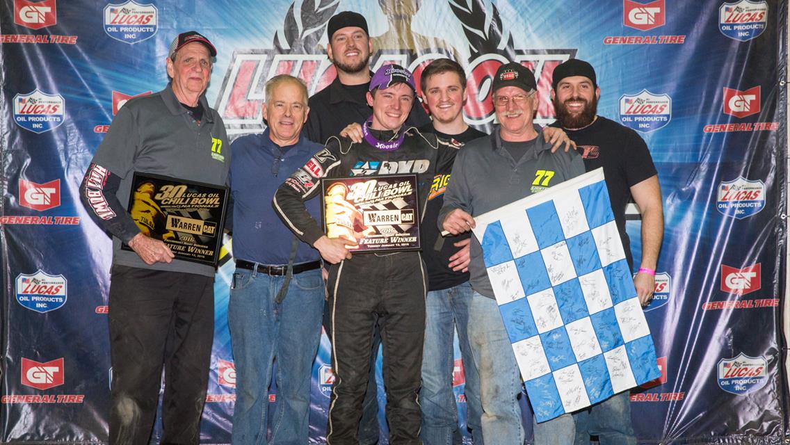 Alex Bright Pulls Off Stunning Victory in Chili Bowl 2016 Opener; Thorson Tops VIROC VIII