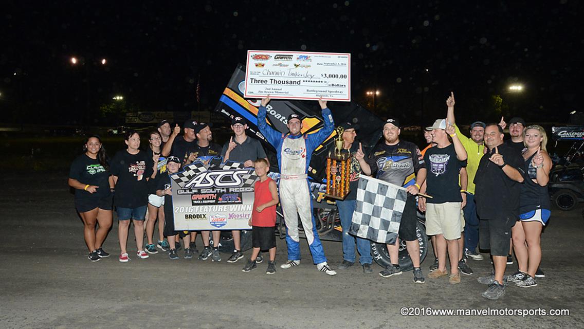 Channin Tankersley Wraps Up 2016 ASCS Gulf South Championship With Battleground Victory