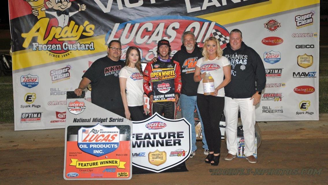 Thorson Wins Lucas Oil, Gets Birthday Wish
