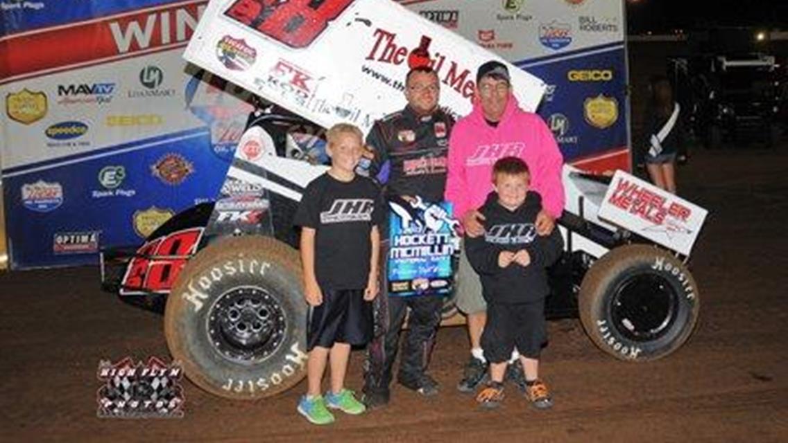 Bruce Jr. Claims Opening Night of Hockett/McMillin Memorial, Third in Finale